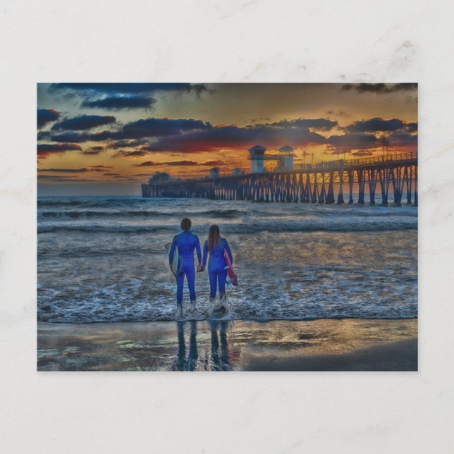 Cartão Postal Surfistas Românticas (Frente)