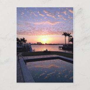 Cartão Postal Surgimento do sol em Miami