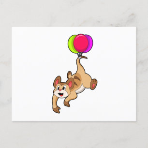 Cartão Postal Suricata com Balão