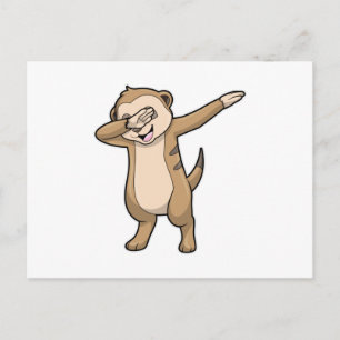Cartão Postal Suricata como Dab de Dança Hip Hop