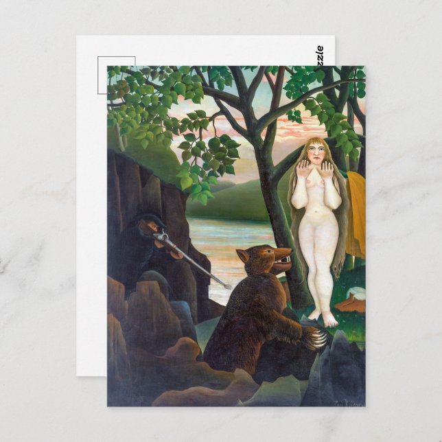 Cartão Postal Surpresa desagradável | Henri Rousseau | (Frente/Verso)