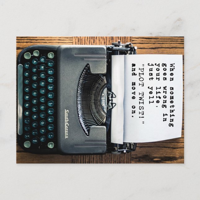 Cartão postal "Surpresa na História" Encourajador, (Frente)