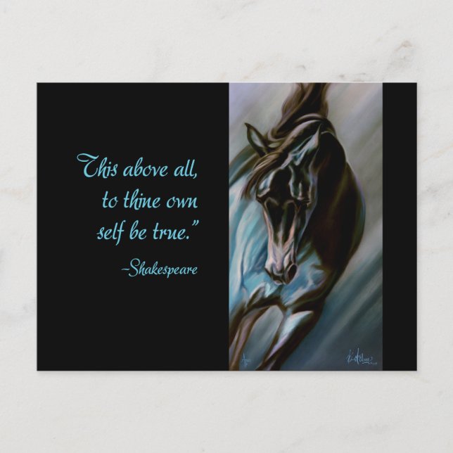 Cartão Postal Surpresa no Aqua - garanhão expressivo do (Frente)