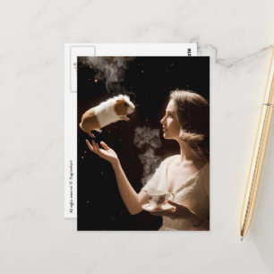 Cartão Postal Surreal Chá Time Guiné Mágica