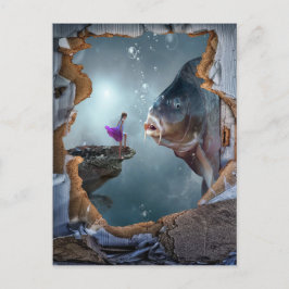 Cartão Postal Surreal Fantasia paisagem