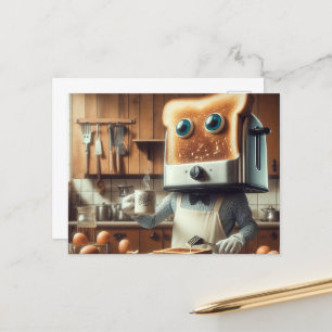 Cartão Postal Surreal Povo De Páscoa