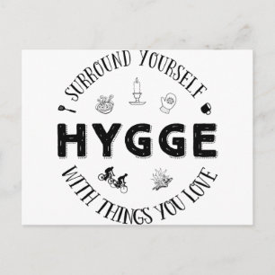 Cartão Postal Surround Yourself w. Hygge (B&W)
