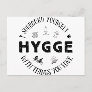 Cartão Postal Surround Yourself w. Hygge (B&W)