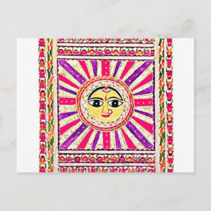 Cartão Postal Surya Hindu Sun Deus