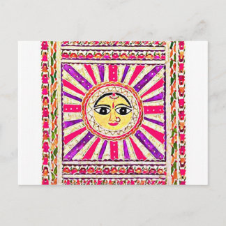Cartão Postal Surya Hindu Sun Deus