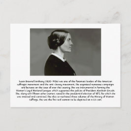 Cartão Postal Susan B. Anthony - Feminista