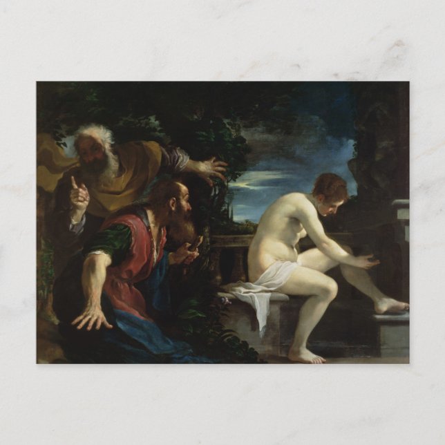 Cartão Postal Susanna e os Anciãos (Frente)