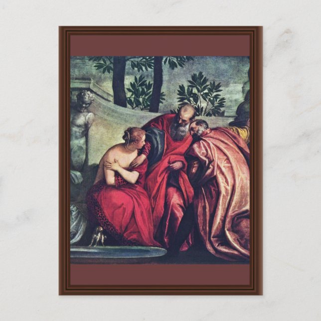 Cartão Postal Susanna Por Veronese Paolo (Melhor Qualidade) (Frente)