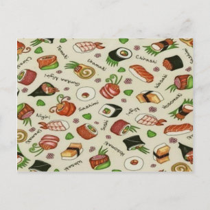 Cartão Postal Sushi