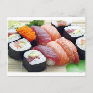 Cartão Postal Sushi