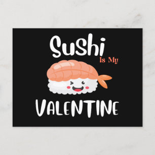 Cartão Postal Sushi É Meu Namorados