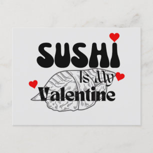 Cartão Postal Sushi É Meu Namorados