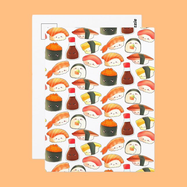 Cartão Postal Sushi Fofo (Criador carregado)