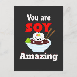 Cartão Postal Sushi kawaii incrível da Sony