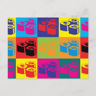 Cartão Postal Sushi Pop Art