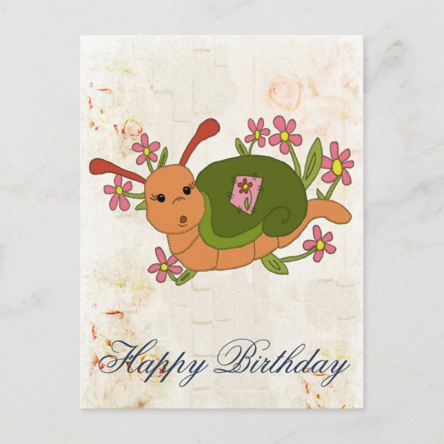 Cartão Postal Süße Schnecke (Frente)