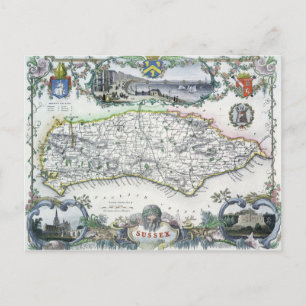 Cartão Postal Sussex, gravado por W. Schmollinger