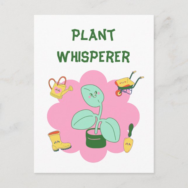 Cartão Postal Sussurrador de Plantas (Frente)