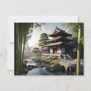Cartão Postal Sussurros da ponte de Bambu