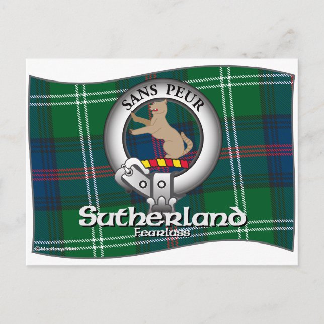 Cartão Postal Sutherland Clan (Frente)