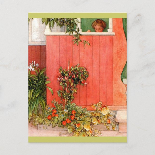 Cartão Postal Suzanne no Porch (Frente)