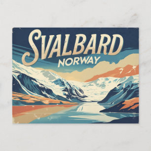 Cartão Postal Svalbard Ártico Vintage