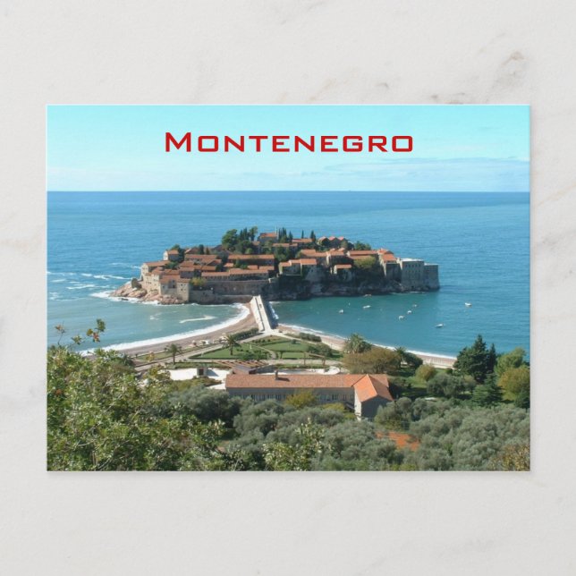 Cartão Postal Sveti Stefan (Frente)