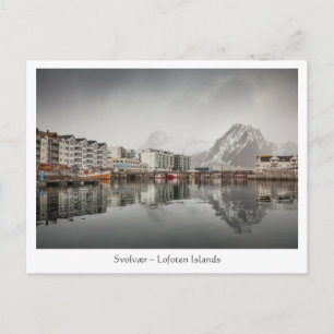 Cartão Postal Svovaer Lofoten Noruega