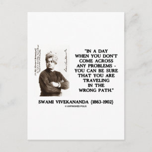 Cartão Postal Swami Vivekananda Viajando Em Caminho Errado