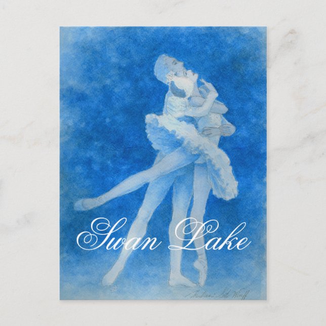 Cartão postal Swan Lake Pas de Deux (Frente)
