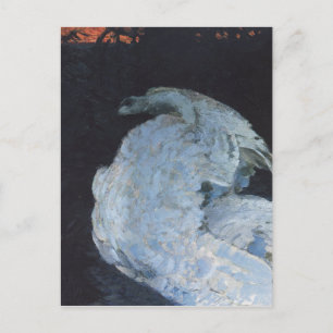 Cartão Postal Swan por Mikhail Vrubel