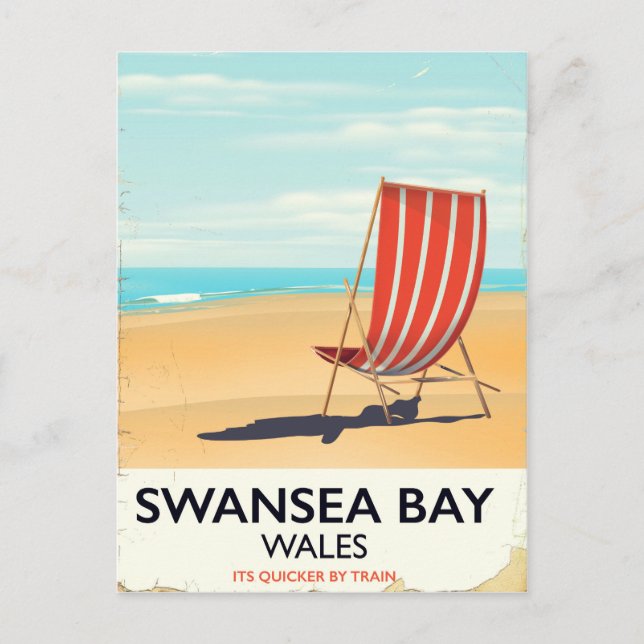 Cartão Postal Swansea Bay Wales poster (Frente)
