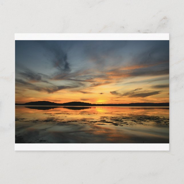 Cartão Postal Swansea Sunset (Frente)