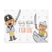 Swashbuckler Obrigado Cartão-Postal