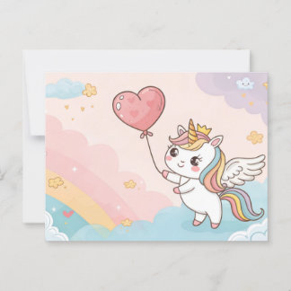 Cartão Postal Sweet Dreams Unicorn