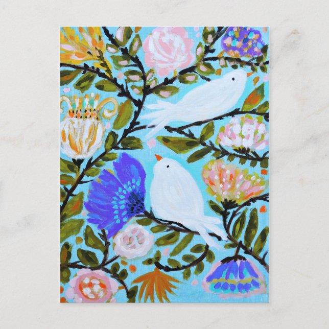 Cartão Postal Sweet Love Birds II (Frente)