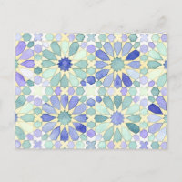 'Sweet Tranquility' Islamic geometry postcard