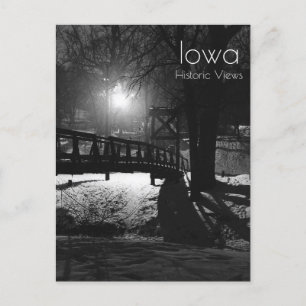 Cartão Postal Swing Bridge Em Ames Iowa