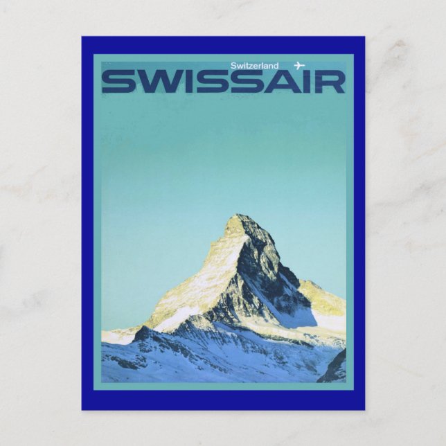 Cartão Postal Swissair (Frente)