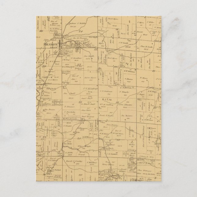 Cartão Postal Sycamore, Ohio (Frente)