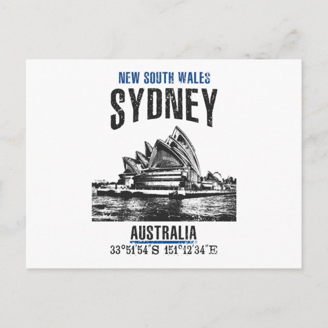 Cartão Postal Sydney (Frente)