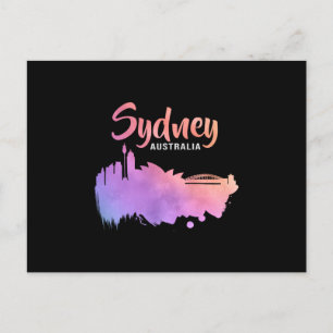 Cartão Postal Sydney Austrália Cidade Cityscape Skyline Funny Gi