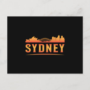 Cartão Postal Sydney Austrália Cidade Silhueta Paisagem Urbana P
