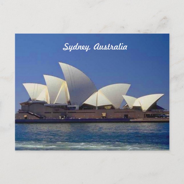 Cartão Postal Sydney Austrália Opera House (Frente)