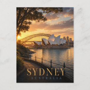 Cartão Postal Sydney Austrália Sydney Opera House REALMS